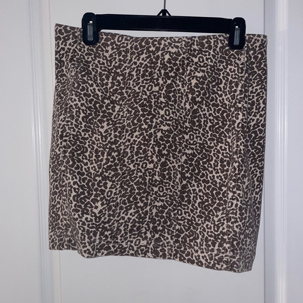 Cheetah Free People Mini Skirt